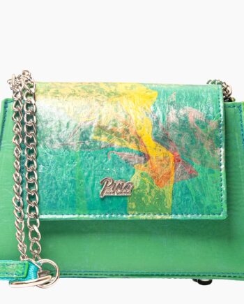 Cartera Orquídea Verde Amarillo