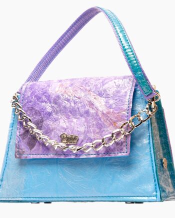 Cartera Orquídea Lila Celeste