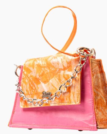 Cartera Orquídea Naranja Rosa