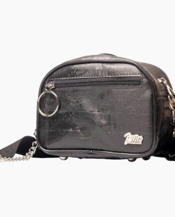 Cartera Tulipán Negro Liso