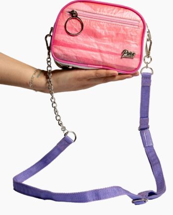 Cartera Tulipán Rosa Blanco